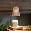 Lámpara de Mesa Decorativa de Ambiente para Sala de Estar de Hotel con Temporizador y Atenuación, Lámpara para Derretir Cera, Adornos, Aromaterapia, Lámpara de Fragancia sin Fuego para Dormitorio, Mesita de Noche