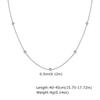 Collar con personalidad apilada de estilo europeo y americano, de acero inoxidable, con aro y cuentas ligeras, cadena de serpiente, accesorios dorados para mujer NC-1291