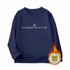 Sudadera Gruesa de Cuello Redondo con Forro Polar para Niños de Amazon Otoño e Invierno, Top Holgado Casual de Marca de Moda, Camiseta Básica Popular de Venta Transfronteriza