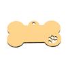 Etiqueta de aço inoxidável por atacado transfronteiriço oca pata impressão osso etiqueta de cão em branco laser metal DIY pet tag anti-perdido
