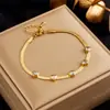 Moda transfronteriza europea y americana nicho personalidad temperamento simple todo-fósforo diamantes incrustados amor acero de titanio cadena hueso de serpiente joyería pulsera