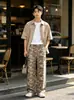 Parche de insignia de camuflaje para exteriores bordado, pants deportivos largos para hombre, nuevos pantalones largos casuales holgados estilo coreano de otoño para mujer