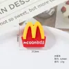 Brinquedo de Comida Simulada Batatas Fritas Acessórios de Resina em Formato M Marca DIY Cola de Creme Capa de Celular Pente de Cabelo Copo de Água Adesivo Adesivo de Geladeira