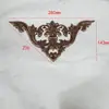 Acessórios de Decoração para Portas em Aço Inoxidável, Flor de Canto em Formato de Morcego para Portão de Pátio, Placa de Cobertura de Flor de Orquídea Borboleta para Canto de Borda de Porta de 90 Graus