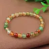 Pulseira de ágata do Brasil Pulseira de ágata pavão joias masculinas e femininas 8-20mm especificações completas atacado