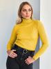Ropa de Punto de Cuello Alto Transfronteriza Camisa de Fondo Tejida Europea y Americana 2025 Amazon Otoño Ropa de Punto Jersey de Cuello Alto Ropa de Punto para Mujer