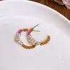 Pendientes de plata de ley S925 estilo coreano de lunares con lazo 2026 nuevos de moda populares versátiles de alta gama hermosos pendientes para mujer