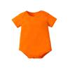 Mameluco de Verano de Algodón Puro de Color Sólido de Manga Corta para Recién Nacido Transfronterizo, Mameluco Triangular Harem para Niños Bebé, Traje Corto para Gatear