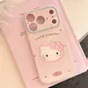 Adesivos Ins Coloridos de Gatinho com Bolinhas São Adequados para Capa de Celular Apple 17Promax 16/15 Lateral Coração 14Plus