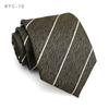 Corbata para Hombre Otoño Estilo Coreano Formal de Negocios Personalizada Retro Marrón Café Cuadros Accesorios para Traje Corbata Ancha