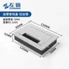 Caja de cables de aleación de aluminio engrosada para escritorio, cubierta de orificio para cables acolchada multifuncional para mueble de TV, cubierta decorativa para escritorio de oficina
