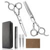 Tijeras de peluquero profesionales de 6 pulgadas, cortador de dientes planos, juego de peluquería para adultos y niños