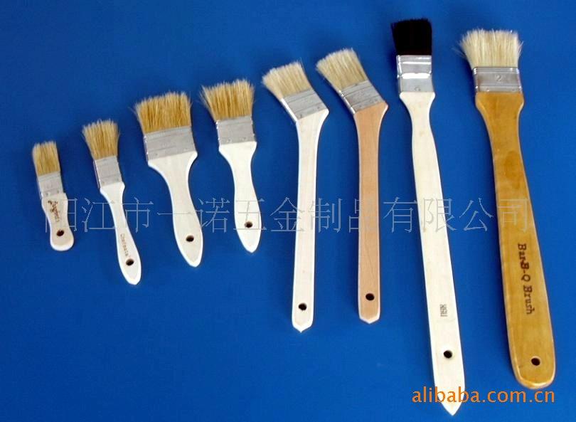 Q-036竹木餐具,木刷,油漆刷,烧烤刷木制品_9891