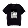 Comercio exterior verano manga corta motosierra gente alrededor código europeo transfronterizo estampado caliente jersey camiseta de manga corta para hombre y mujer