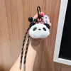 Llavero de Panda de Peluche Lindo Colgante de Muñeca de Dibujos Animados para Mochila Escolar Colgante de Oso Cultural y Creativo Puesto de Pequeños Artículos