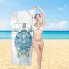 Toalla de Playa de Algodón Puro Personalizada con Diseño Impreso, Toalla de Baño Absorbente, Chal para Vacaciones en la Playa, Toalla Universal para Deportes y Natación