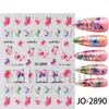 Beleza Total Transfronteiriça Novos Adesivos de Nail Art Primavera e Verão Borboleta Borboleta Multicolorida Flor Adesivos de Nail Art