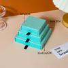 Caja de suspensión de joyería con película de PE transparente, venta de fábrica, embalaje de color, caja de cajón de almacenamiento para anillos y pendientes