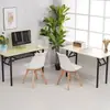 Mesa plegable duradera mesa de entrenamiento escritorio de aula escritorio simple mesa de exhibición mesa de comedor de cantina mesa de conferencias mesa engrosada