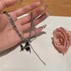 2025 Nueva Moda Collar para Mujer Diseño de Nicho Collar de Mariposa Cadena para Clavícula de Gama Alta Accesorios Dorados Meilai Venta al por Mayor