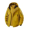 Chaqueta a Prueba de Viento e Impermeable Tres en Uno para Otoño/Invierno para Hombres y Mujeres, con Forro Polar Desmontable, Juego de Dos Piezas para Senderismo, Ciclismo, Montañismo