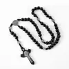 En stock para entrega inmediataColgante de rosario de cruz naturalJoyas transfronterizas de rosario europeo y americano