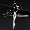 Tijeras de Peluquería de Doble Filo con Forma de Espada Estilo Bao Alemán, Tijeras para Cortar el Cabello, Tijeras Planas, Tijeras para Flequillo, Tijeras Entresacadoras