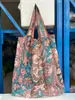 Bolsa de compras feminina de nylon, prática e portátil, para compras em lojas, supermercados, bolsa de ombro para compras, pode ser Vendida no Atacado