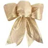 Pacote de correspondência de árvore de Natal ouro vermelho rosa laço feito à mão dobrável brilhante rosa grande decoração de árvore de Natal