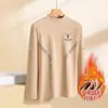 Camiseta interior térmica para hombre de otoño e invierno, camiseta de manga larga, top de otoño de cuello medio alto, ropa de marca moderna para hombre, ropa de alta calidad para hombre