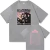 Camiseta Pink Journey 2025 Moda Retrô Roupas Masculinas e Femininas Retrô Harajuku Roupas de Alta Qualidade Camiseta de Algodão
