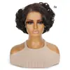 13*5 Estilo Retro Europeo y Americano Fibra Química Encaje Tocados Transfronterizos Nuevo Producto Encaje en la Línea del Cabello Frontal Peluca Tocados