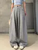 Pantalones casuales de pierna ancha de cintura alta para mujer, nuevo estilo otoño 2026, corte relajado, adelgazante, silueta recta versátil, pantalones largos de corte curvo