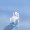 Micro Paisagem Cena Decoração Resina Artesanato Urso Polar Luminoso DIY Jóias Pequenos Acessórios Glaciar Pequenos Ornamentos Boneca