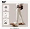 Medias de Lana con Talón Plano para Mujer, Calcetines Cálidos de Forro Polar para Otoño e Invierno con Talón en Ángulo Recto, Medias Adelgazantes y No Ajustadas