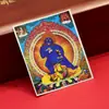 Dzambala Negro pintado tibetano pintura Thangka pintada a mano lienzo central impresión microchorro Thangka cultural y creativo Zakiralam al por mayor