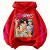 Amazon Kpop Anime Ropa Periférica Sudaderas Holgadas Casuales Medianas y Grandes para Niños Sudaderas de Abrigo Otoño e Invierno Sudaderas con Capucha de Moda