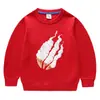 Suéter de cuello redondo para niños pequeños y medianos, estilo coreano de color puro, primavera y otoño de 2023, de algodón de manga larga, para bebés, hombres y mujeres.