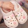 Acessórios Adaptáveis para Sapatos de Caverna Desenho Animado Fofo Flor de Sapato Fivela Decorativa Fivela de Sapato Tridimensional Cartão diy Conjunto de Acessórios Arrastar
