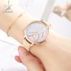 Shengke Shengke - Reloj de moda creativo para mujer, con mariposas y diamantes, oro rosa, K0118