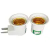 Soquete de Lâmpada Quadrado E27 com Rosca e Interruptor Rotativo, Adaptador de Luminária de Cabeceira Montado na Parede, Venda por Atacado de Fábrica a Partir de Uma Peça