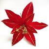 Suministro transfronterizo franela lentejuelas flor de Navidad flor decorativa árbol de Navidad flor artificial artificial flor artificial flor de pascua de Navidad