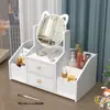 Tocador de Escritorio Caja de Almacenamiento para Cosméticos, Organizador de Productos para el Cuidado de la Piel y Joyería, Organizador de Maquillaje Multifuncional Tipo Cajón para el Hogar