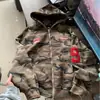 Sudadera con capucha de camuflaje estilo retro americano de alta costura para mujer, diseño holgado, cárdigan de nicho, prenda exterior petite
