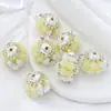 Novedades de primavera y verano joyería industria pesada lazo de cristal flor barroca cadena de diamantes bola de diamantes de mano DIY cuentas al por mayor