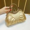 Nuevo bolso bandolera transfronterizo bolso plisado vintage bolso de cena bolso de hombro de gran capacidad bolso mensajero bolso sencillo para damas