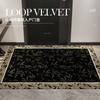 Tapete de entrada retro americano para puerta, tapete antideslizante para quitar el polvo, tapete para interior, entrada, se puede cortar, alfombra de bucle al por mayor