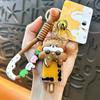 Llavero creativo de perro diésel de aceite crema helado lindo colgante de arena movediza líquida accesorios para bolso pequeños regalos al por mayor
