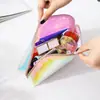 Bolso de Mano Clutch de Maquillaje Symphony Laser TPU, Bolsa de Almacenamiento Cosmético Colorida, Bolsa Transparente, Diseño de Nicho, Ligero e Impermeable