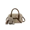 Moda Otoño 2026 Bolso de Felpa para Mujer Bolso de Mano Alta Apariencia Bolso de Hombro Único Cruzado Bolso de Moda Elegante